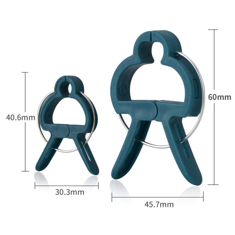 PERSZEN 60PCS Plant Clips 2 Sizes Adjusting Reusable Garden Plant Supports Clips for Supporting Stems of Flower Vine Vegetables Tomatoes Climbing - Image 2